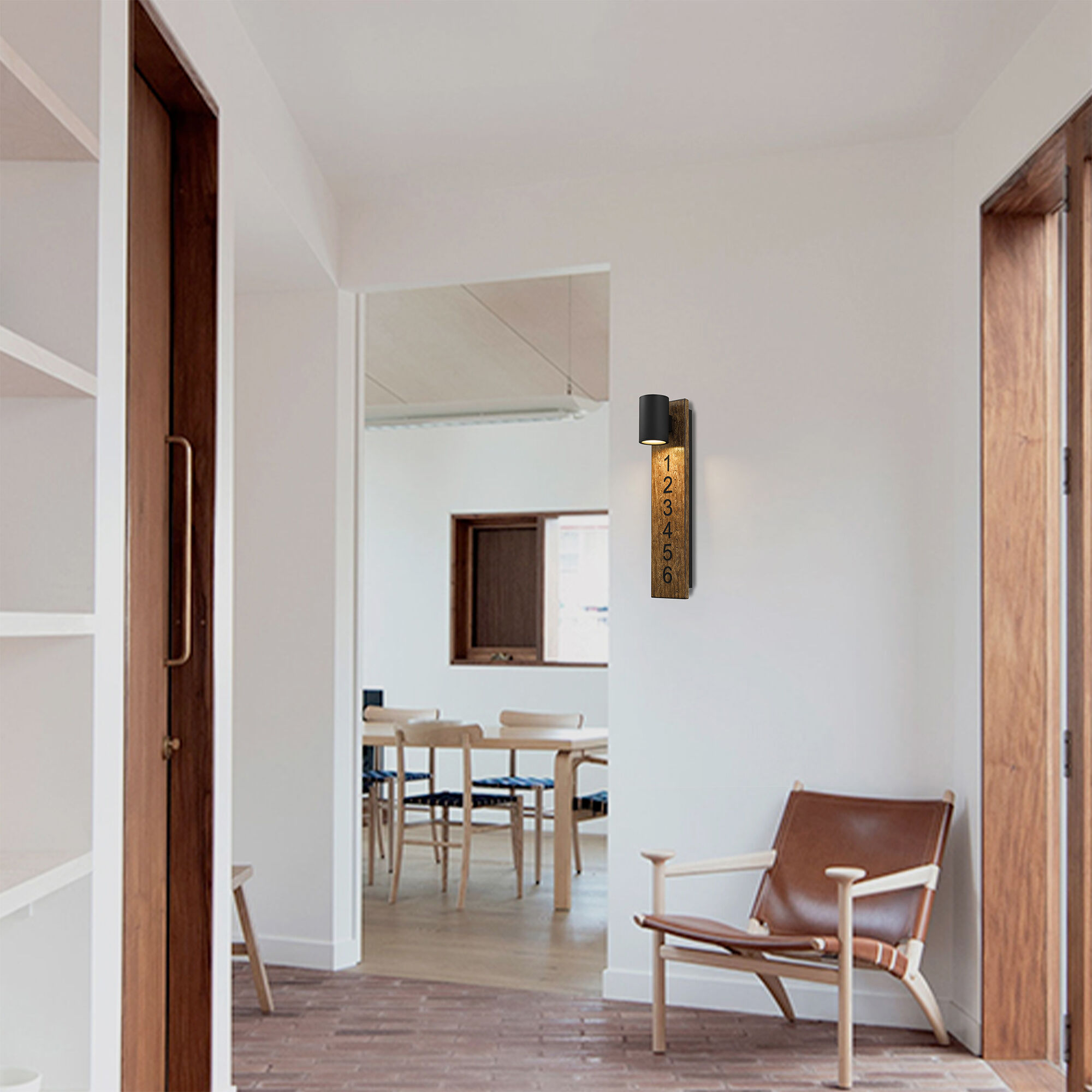 Woodone LED 26 inch Sand Black Outdoor Wall Sconce